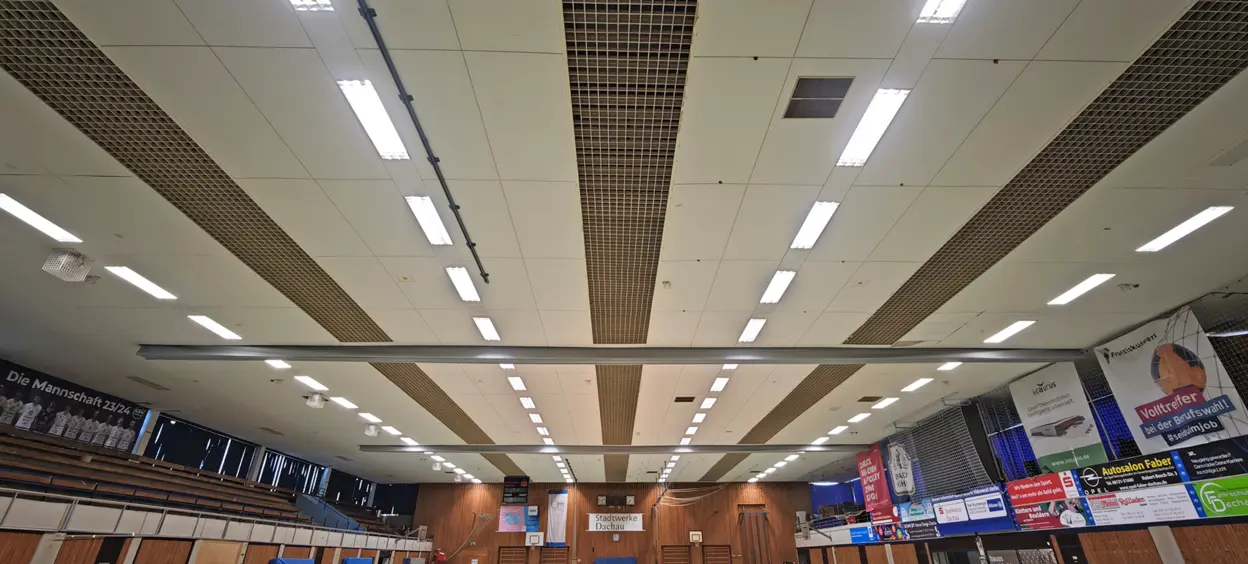LED-Beleuchtung Schererhalle Dachau
