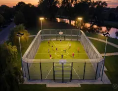HLFsport 400W beleuchtet einen Soccer Court