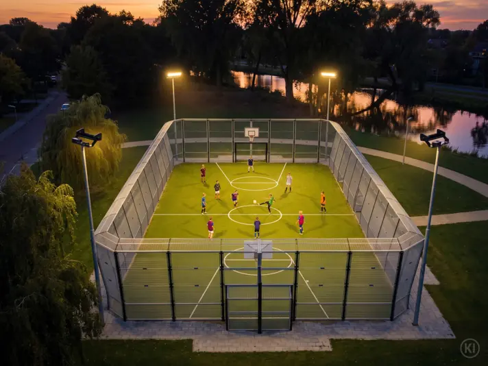 HLFsport 400W beleuchtet einen Soccer Court