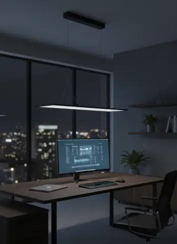 HOVER in einem Büro bei Nacht