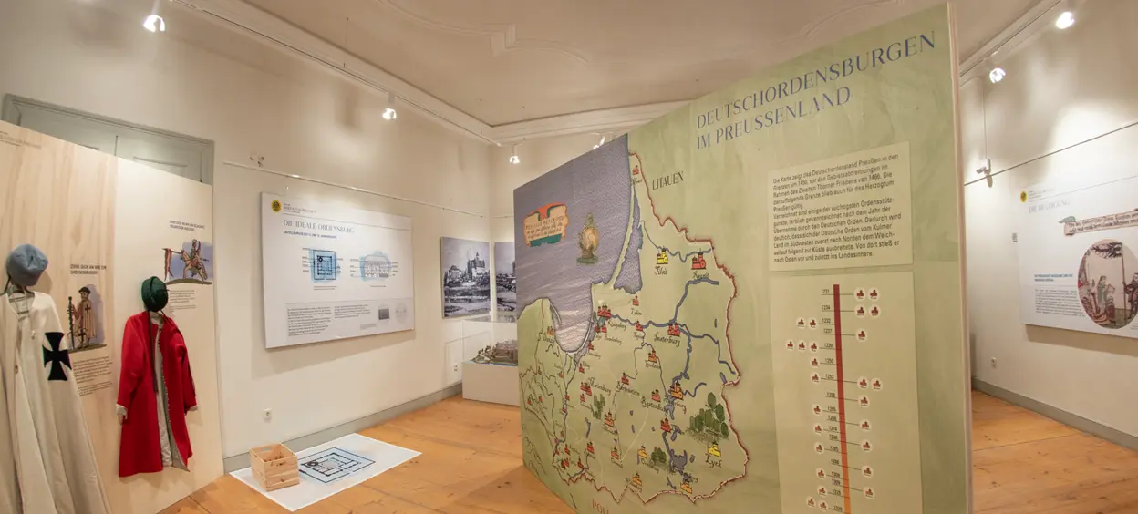 Neue Beleuchtung in der Ausstellung im Schloss Ellingen