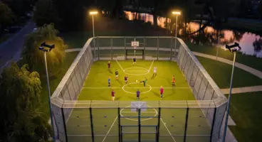 HLFsport 400W beleuchtet einen Soccer Court